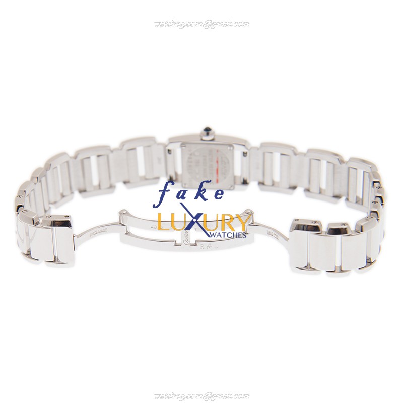 Cartier W650029H TANK Quartz 18kt White Gold | Ceramic Bezel | Swiss Movement | Replica Watch - Image 5