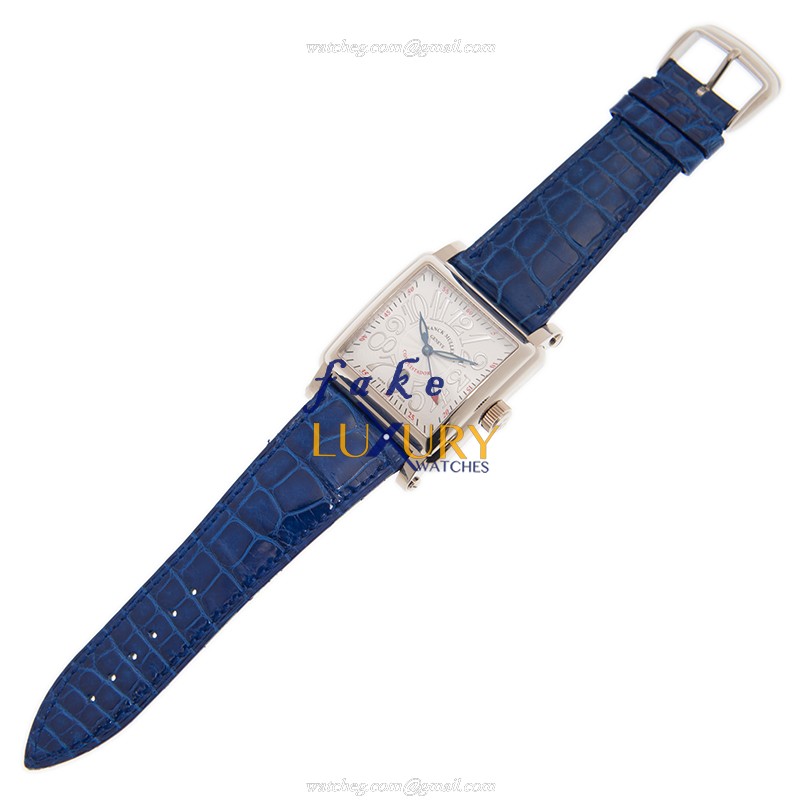 Franck Muller 10000 M SC CONQUISTADOR OG Automatic Replica Watch, 44mm 18kt White Gold Case, Silver - Image 2