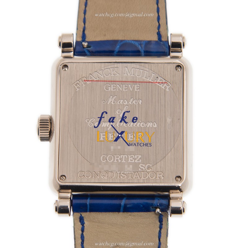 Franck Muller 10000 M SC CONQUISTADOR OG Automatic Replica Watch, 44mm 18kt White Gold Case, Silver - Image 3