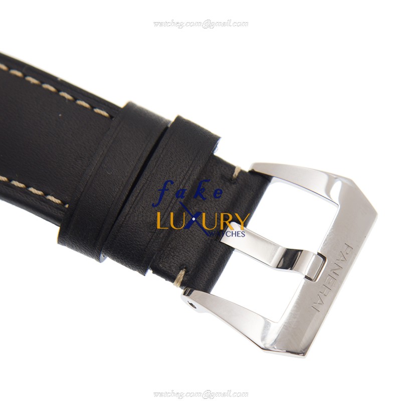 Panerai PAM00754 RADIOMIR Manual Wind Stainless Steel 45mm Black Dial Leather Strap Replica Watch - Image 4