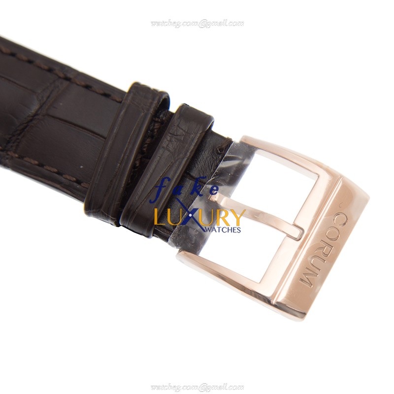Corum 113.150.55/0002 FK02 Golden Bridge Replica Watch, Manual Wind, Gray Dial, Rose Gold Case - Image 4