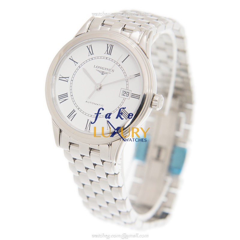 L4.374.4.21.6 - Longines Flagship Replica Watch - Automatic White Dial Stainless Steel - Image 3