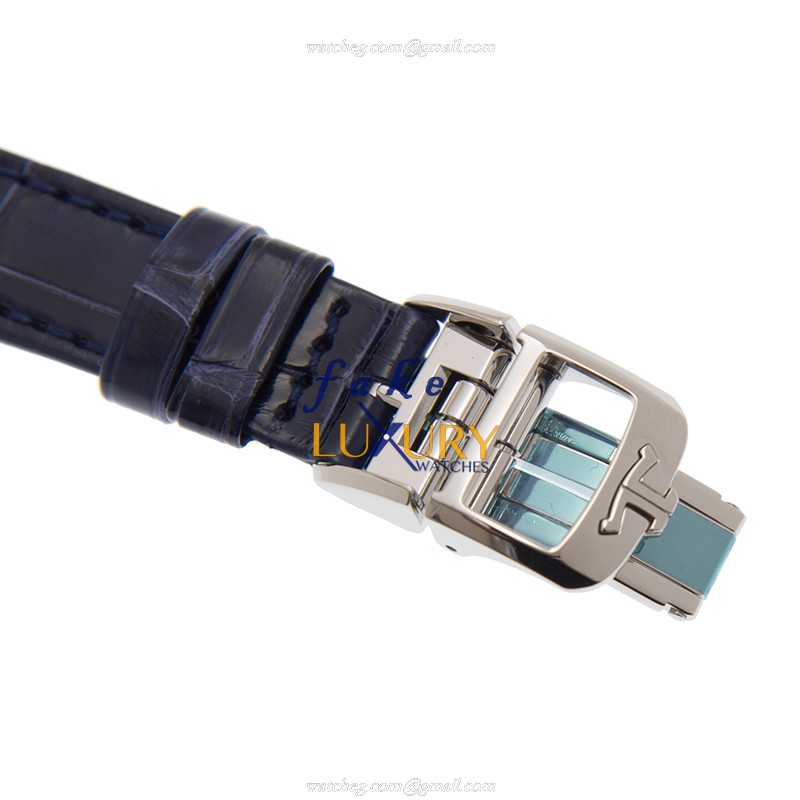 Jaeger-Lecoultre Q3468430 Rendez Vous Replica Watch, White Dial, Blue Alligator Strap - Image 4
