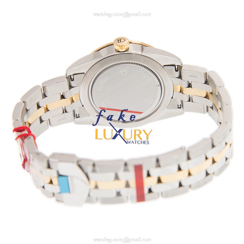 Tudor 55003-68053-10DI-IVORY GLAMOUR DATE - Automatic Gold & Steel - Replica Watch - Image 4