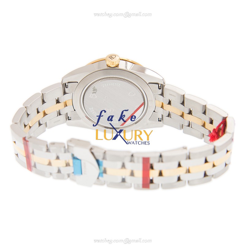 Tudor 55003-68053-10DI-WT - Replica Glamour Date Watch - Automatic - Gold & Steel Case - Image 4