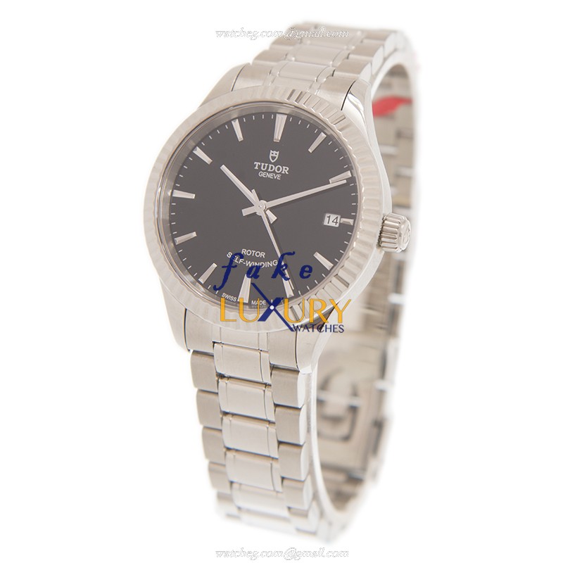 Tudor 12310-65030-BK STYLE Automatic Stainless Steel Black Dial Replica Watch - Image 3