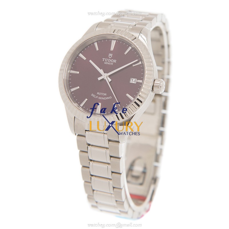Tudor 12310-65030-PUR Luxury Replica Watch, Automatic, Deep Purple Dial, Silver Stainless Steel Case - Image 3
