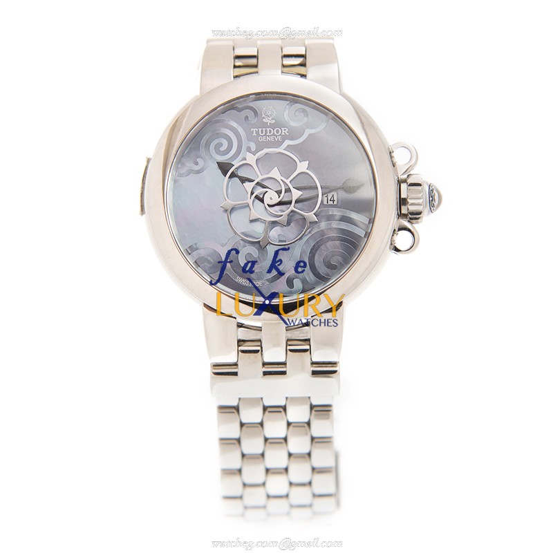 Tudor 35400-65740-NC-BL CLAIR DE ROSE Auto Swiss Movement Steel Case Blue Dial Replica Watch - Image 2