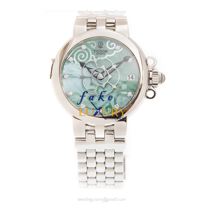 -35700-65770-NC10DI-GN Tudor CLAIR DE ROSE Automatic Steel Replica Watch - Green Dial, Sapphire - Image 2