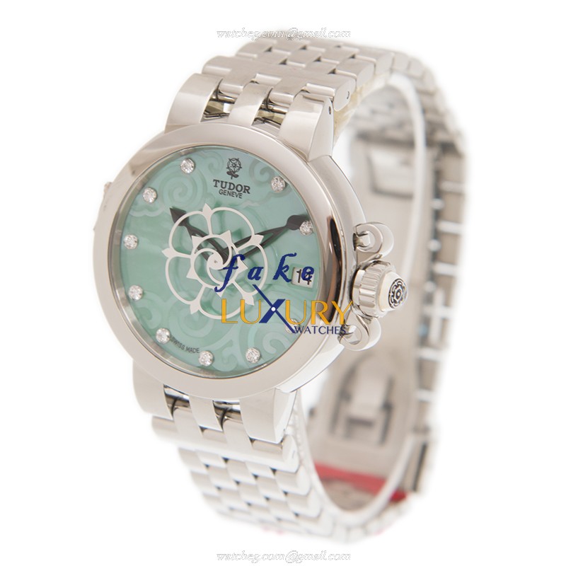 -35700-65770-NC10DI-GN Tudor CLAIR DE ROSE Automatic Steel Replica Watch - Green Dial, Sapphire - Image 3