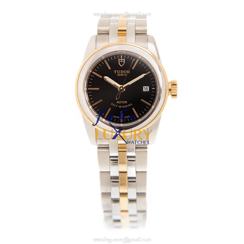 Tudor 51003-68013-BK GLAMOUR DATE - Automatic - 18kt Gold & Steel Case Replica Watch - Image 2