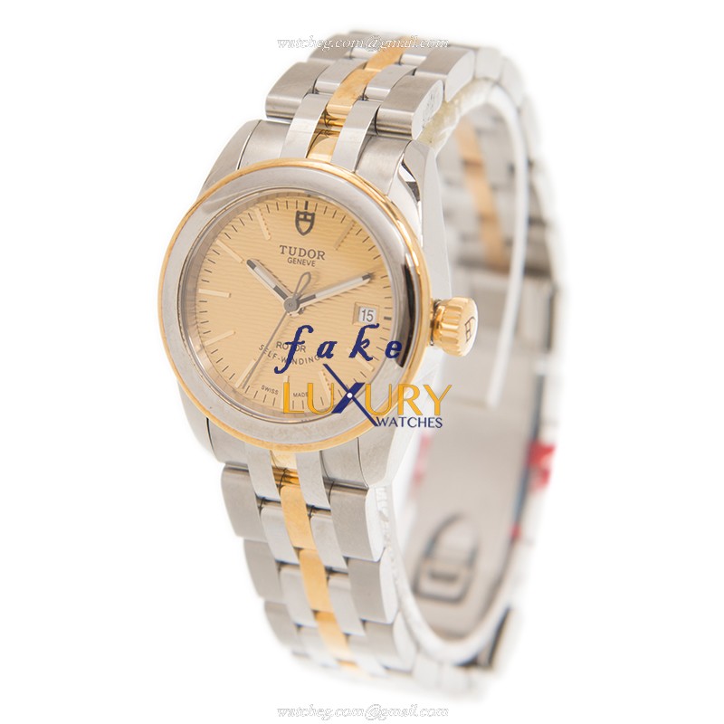 Tudor 51003-68013-CHCL GLAMOUR DATE Automatic Gold & Steel Case Replica Watch - Image 3