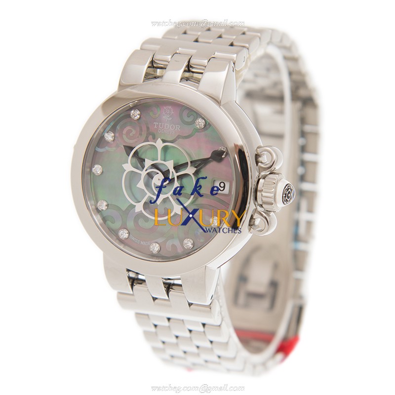 Tudor 35700-65770-NC10DI-BK Replica Watch, Automatic, Gray Mother of Pearl Dial, Steel Case - Image 3