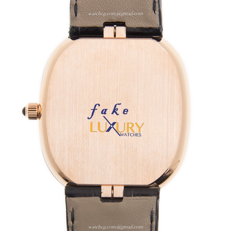 Patek Philippe 5738R-001 Golden Ellipse Automatic 18kt Rose Gold Black Dial Replica Watch - Image 3