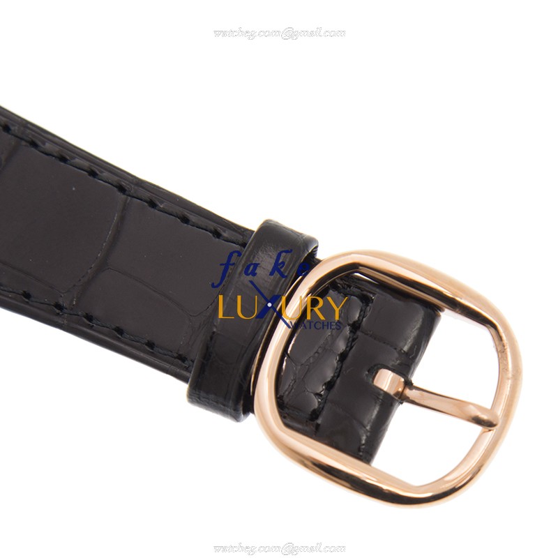 Patek Philippe 5738R-001 Golden Ellipse Automatic 18kt Rose Gold Black Dial Replica Watch - Image 4