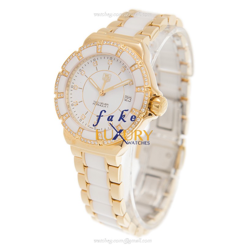 Tag Heuer WAH1222-BB0866 F1 Quartz Ceramic Steel White Dial 200M Water Resistant Replica Watch - Image 3