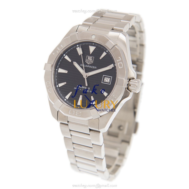 Tag Heuer Aquaracer WAY2110-BA0910 Automatic Black Dial Stainless Steel Replica Watch - Image 3