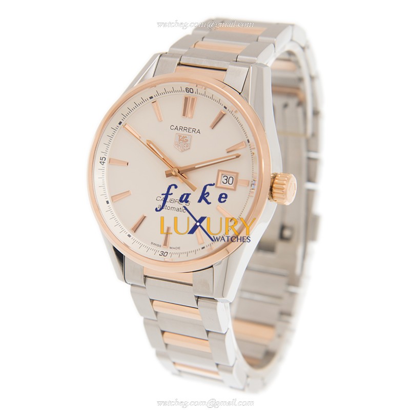 Tag Heuer WAR215D-BD0784 Carrera Replica Watch, 39mm 18kt Rose Gold Steel Automatic - Image 3