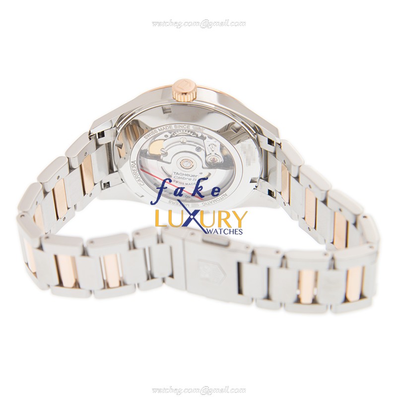 Tag Heuer WAR215D-BD0784 Carrera Replica Watch, 39mm 18kt Rose Gold Steel Automatic - Image 4