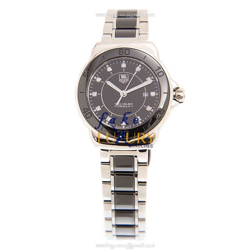 Tag Heuer WAH1314-BA0867 F1 Replica Watch Automatic Ceramic Steel Black Dial 32mm - Image 2
