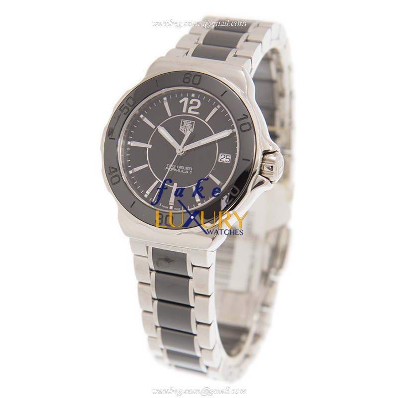 Tag Heuer WAH1210-BA0859 F1 Quartz Black Dial Ceramic Steel Replica Watch - Image 3