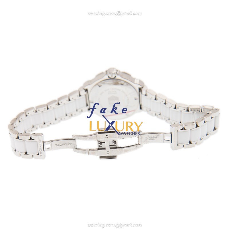 Tag Heuer F1 WAH1218-BA0861 Replica Watch - Quartz - White Dial - Stainless Steel Diamonds Case - Image 5