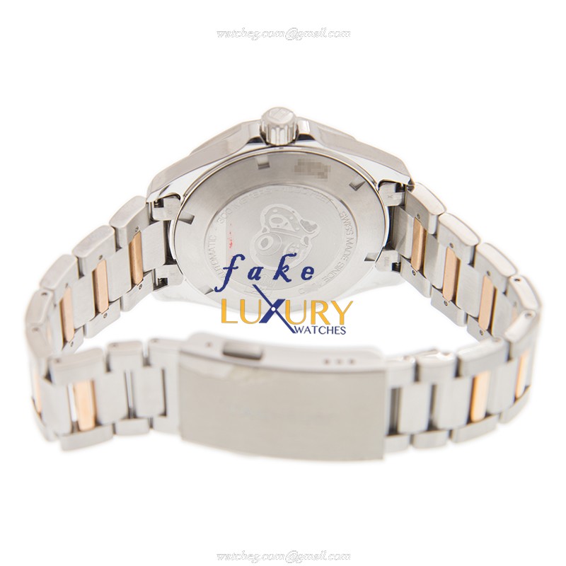Tag Heuer WAY2150-BD0911 Aquaracer Replica Watch, Automatic, White Dial, Rose Gold & Steel - Image 4