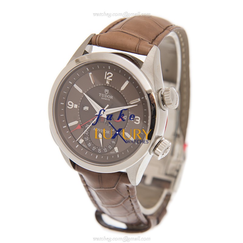 Tudor 79620TC Replica Watch, Automatic, Stainless Steel Case, Brown Dial, Leather Strap - Image 3