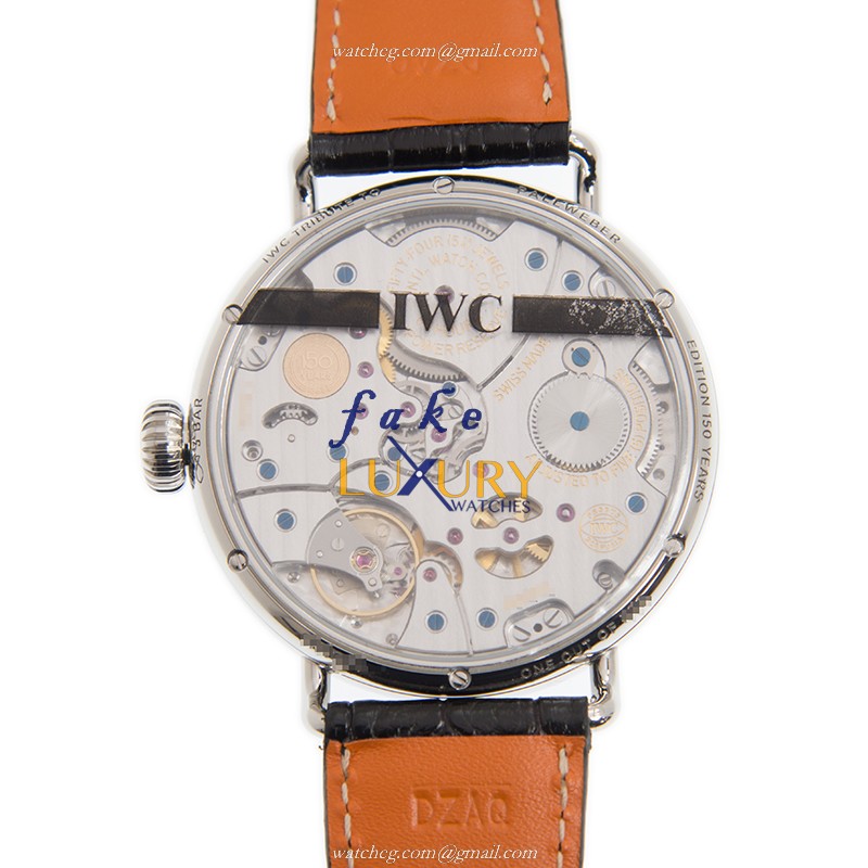 IWC IW505003 Anniversary Series Replica Watch, Manual Wind, Blue Dial, Stainless Steel Case - Image 3