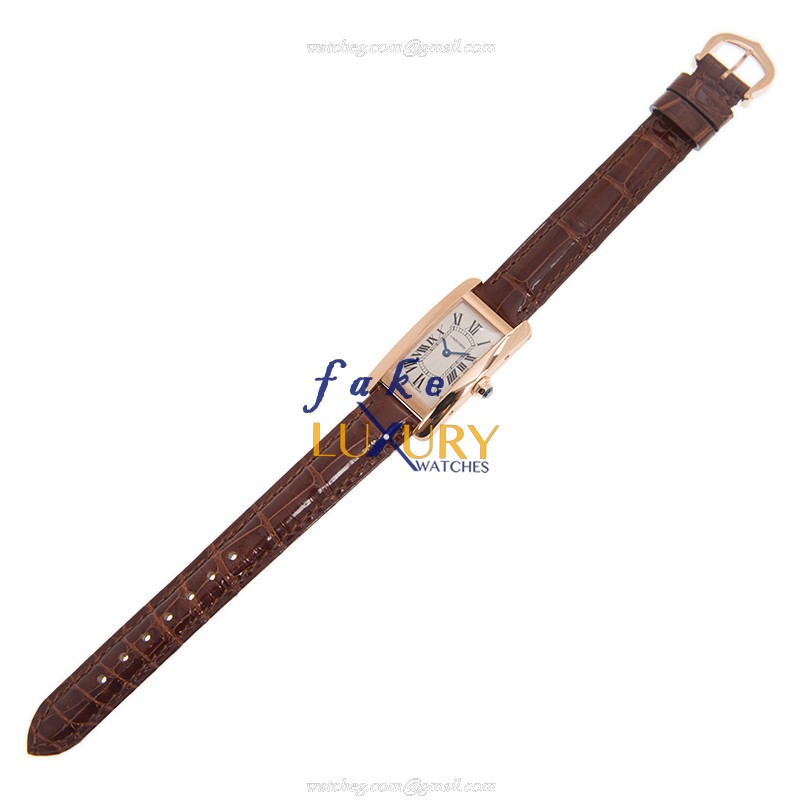 Cartier W2607456 TANK Quartz - Replica Watch - Silver Dial 18kt Rose Gold Case - Image 2