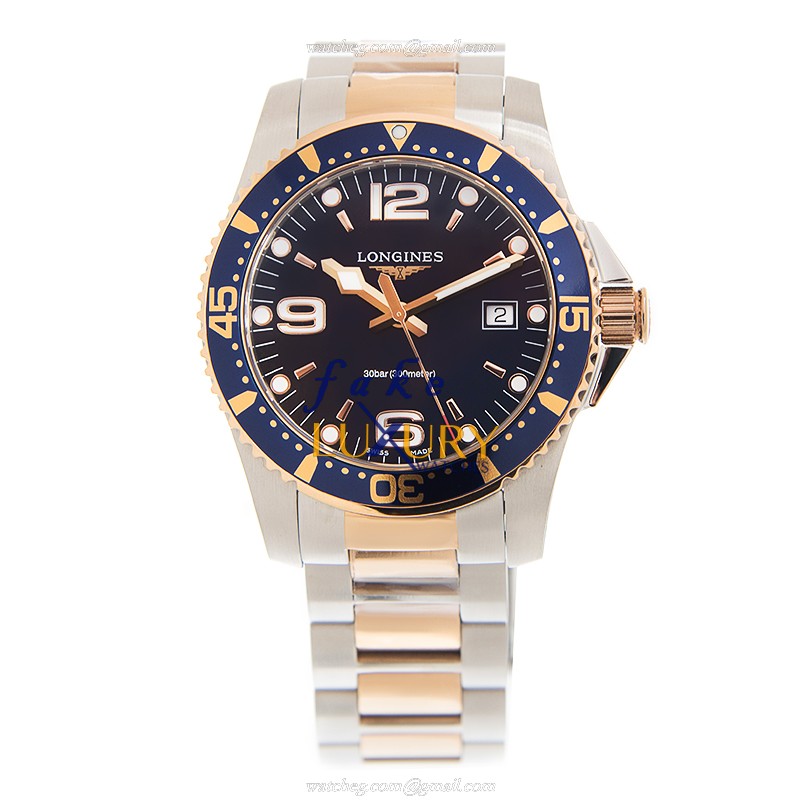Longines Conquest L3.740.3.98.7 Quartz Blue Dial Gold-Plated Steel Replica Watch - Image 2