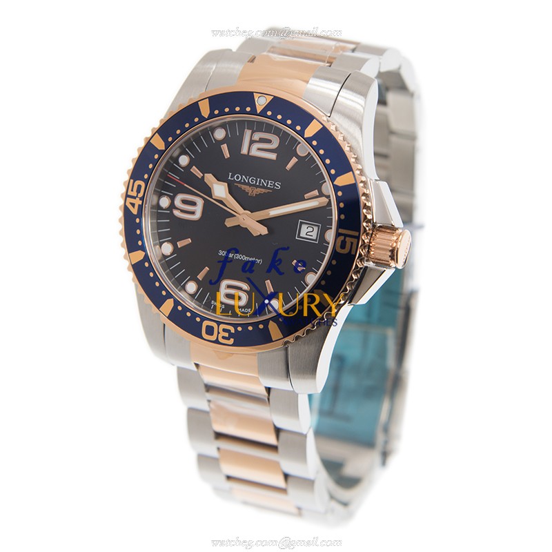 Longines Conquest L3.740.3.98.7 Quartz Blue Dial Gold-Plated Steel Replica Watch - Image 3