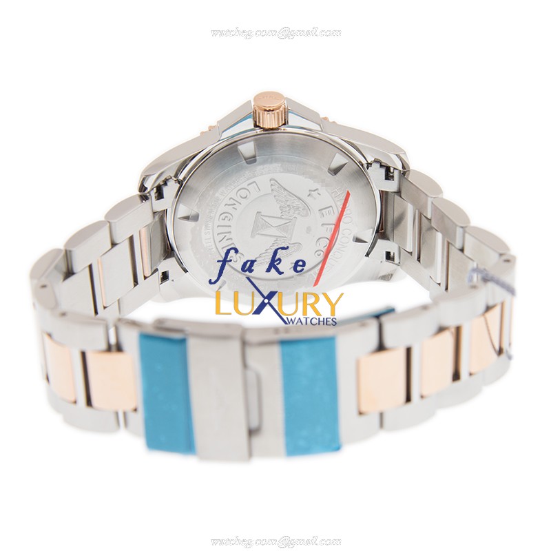 Longines Conquest L3.740.3.98.7 Quartz Blue Dial Gold-Plated Steel Replica Watch - Image 4