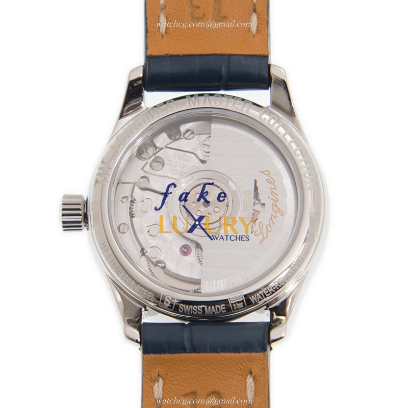 Longines Master Collection L2.128.4.92.0 Automatic Blue Dial Leather Strap Replica Watch - Image 3