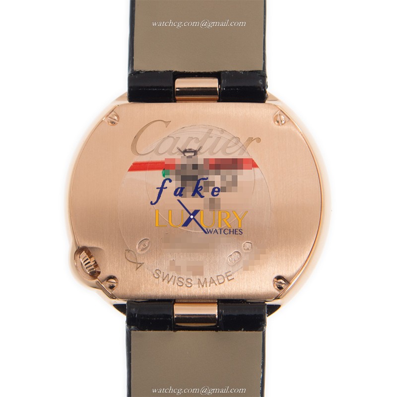 - CARTIER WJBL0005 - BALLON BLANC DE CARTIER Quartz Replica Watch - 18kt Rose Gold & Diamonds - Image 3