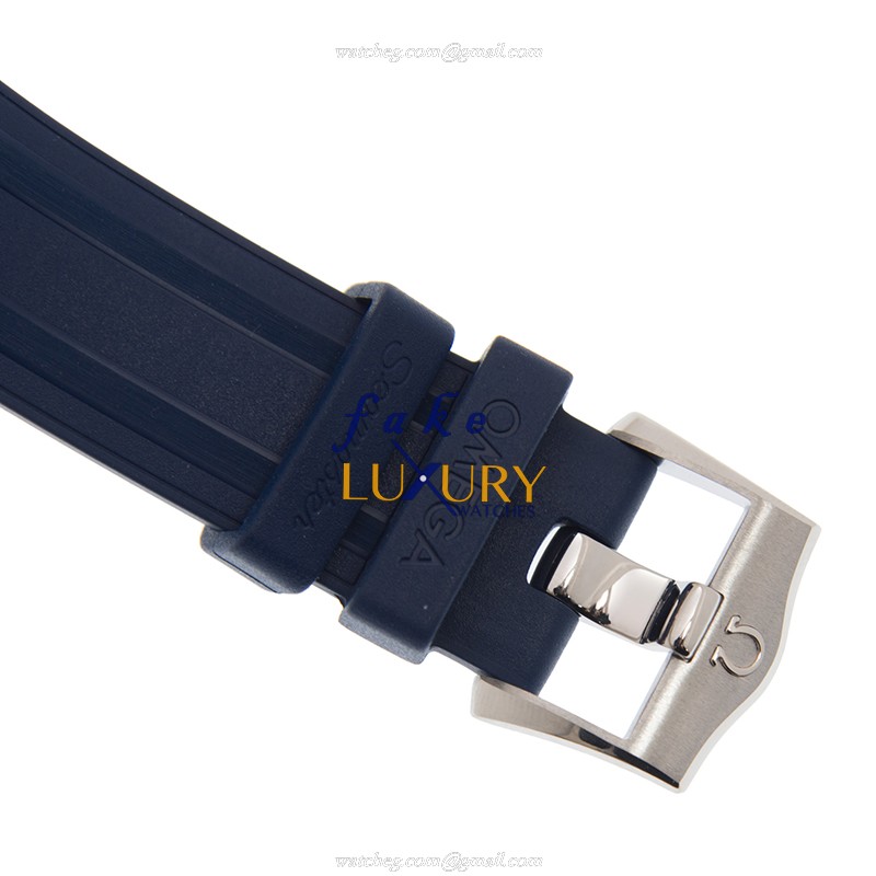 Omega 210.22.42.20.03.002 Automatic 18kt Rose Gold & Steel Replica Watch - Swiss Movement, Blue - Image 4
