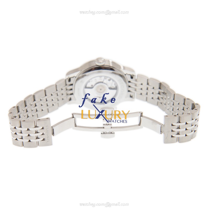 Longines L2.321.4.11.6 Record Automatic White Dial Stainless Steel Replica Watch - Image 5