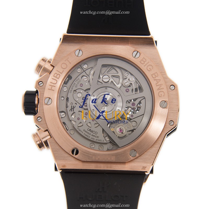 -441.OX.1180.RX Hublot BIG BANG Automatic 18kt Rose Gold Replica Watch - Silver Dial - Image 3