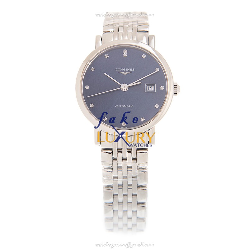 Longines Elegant Automatic Stainless Steel Blue Dial L4.310.4.97.6 Replica Watch - Image 2