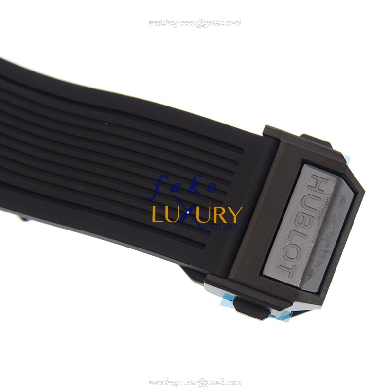 Hublot 411.CM.1138.RX Big Bang Automatic PVD Titanium Replica Watch, Black Dial, Rubber Strap - Image 4