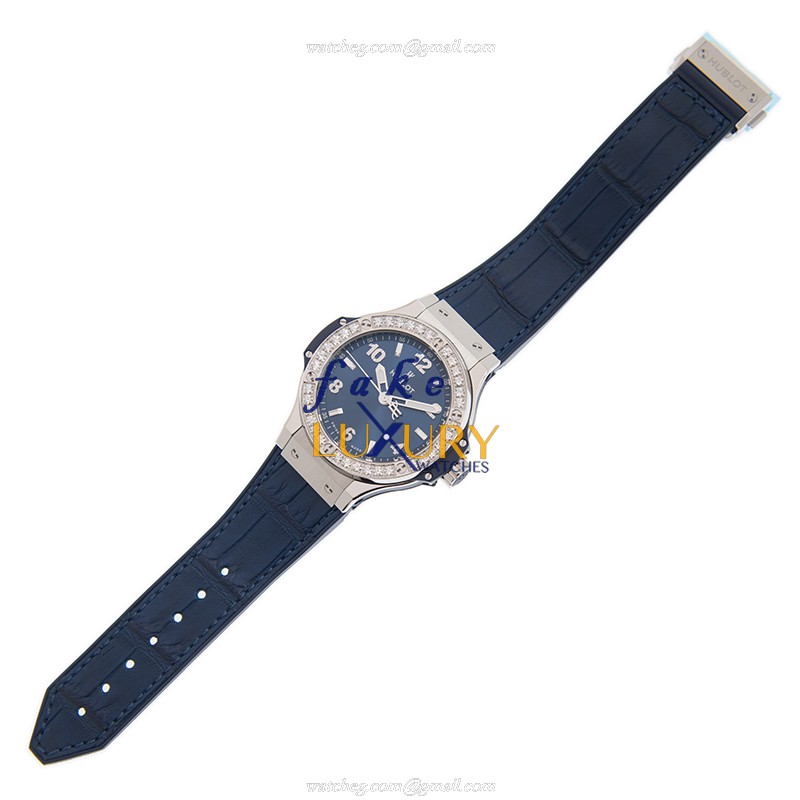 Hublot 361.SX.7170.LR.1204 Quartz Stainless Steel & Diamonds Replica Watch - Big Bang - Blue Dial & - Image 2