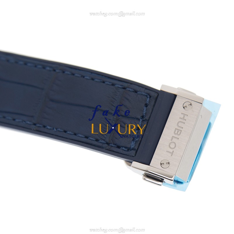 Hublot 361.SX.7170.LR.1204 Quartz Stainless Steel & Diamonds Replica Watch - Big Bang - Blue Dial & - Image 4