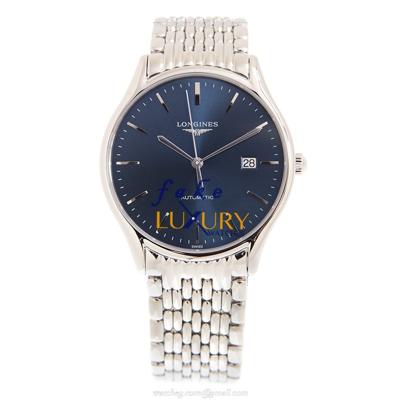 Longines L4.960.4.92.6 Luxury Swiss Replica Watch, Auto Movement, Stainless Steel Case, Blue Dial - Image 2