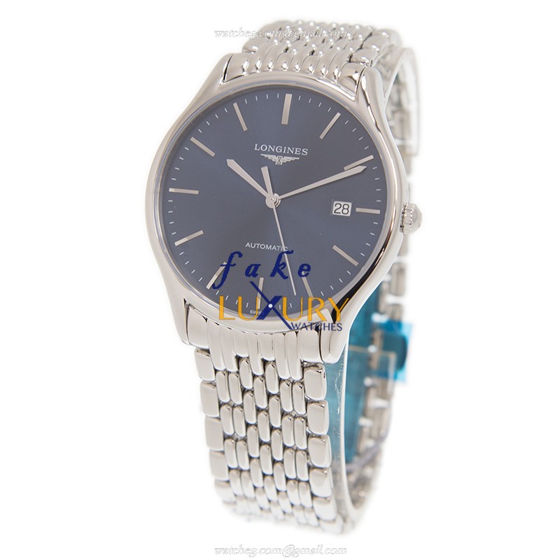Longines L4.960.4.92.6 Luxury Swiss Replica Watch, Auto Movement, Stainless Steel Case, Blue Dial - Image 3