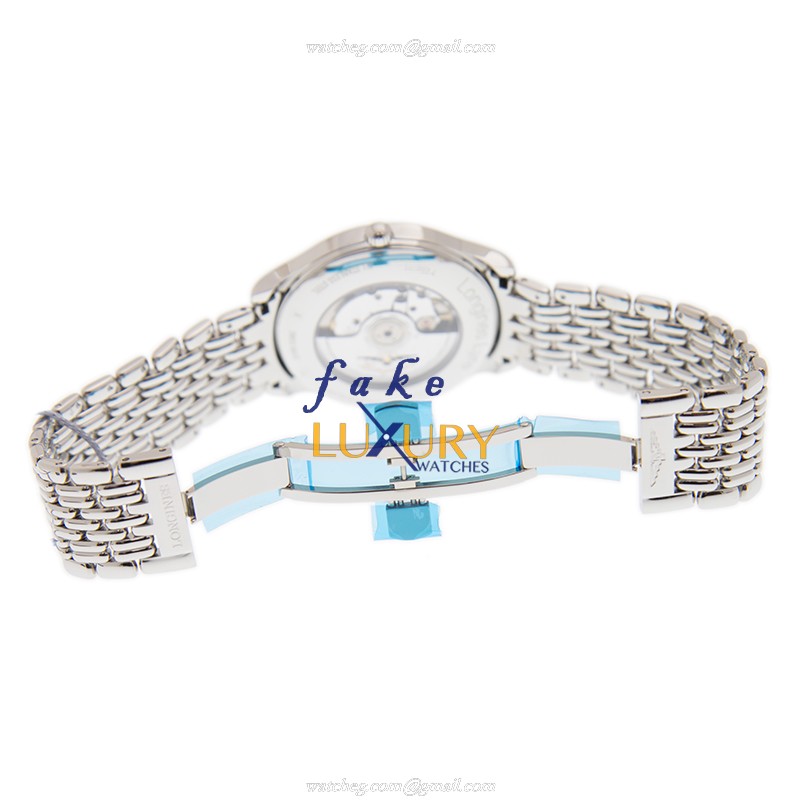 Longines L4.960.4.92.6 Luxury Swiss Replica Watch, Auto Movement, Stainless Steel Case, Blue Dial - Image 5