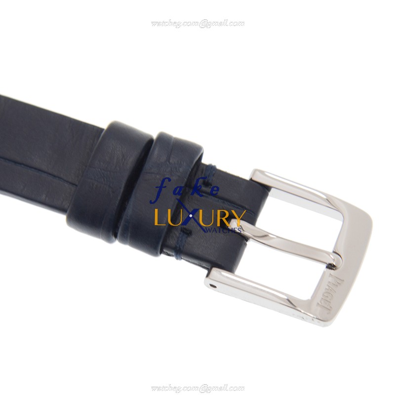 Piaget G0A43080 Replica Watch With Quartz Movement, Silver Dial, Blue Alligator Strap - Image 4