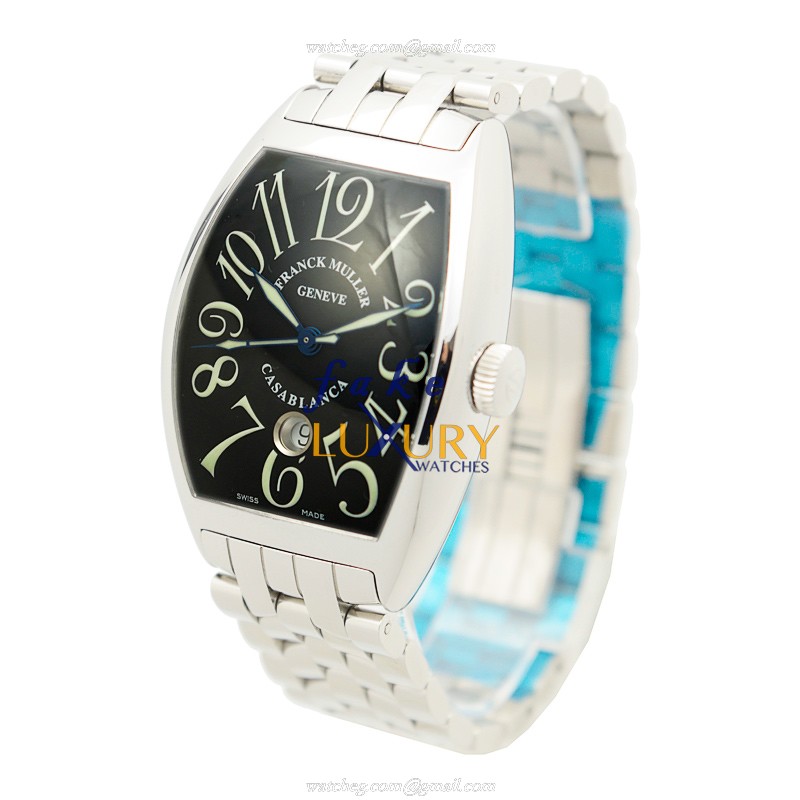 Franck Muller 8880 C DT AC Replica Watch, Black Dial, Silver Stainless Steel Bracelet, Automatic - Image 3