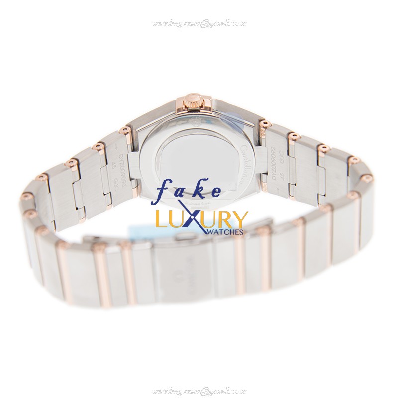 Omega 131.20.28.60.05.001 Constellation Quartz 18kt Rose Gold & Steel Replica Watch - Swiss - Image 4