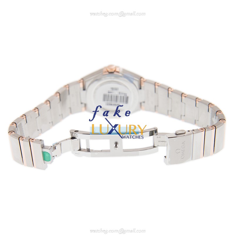 Omega 131.20.28.60.05.001 Constellation Quartz 18kt Rose Gold & Steel Replica Watch - Swiss - Image 5