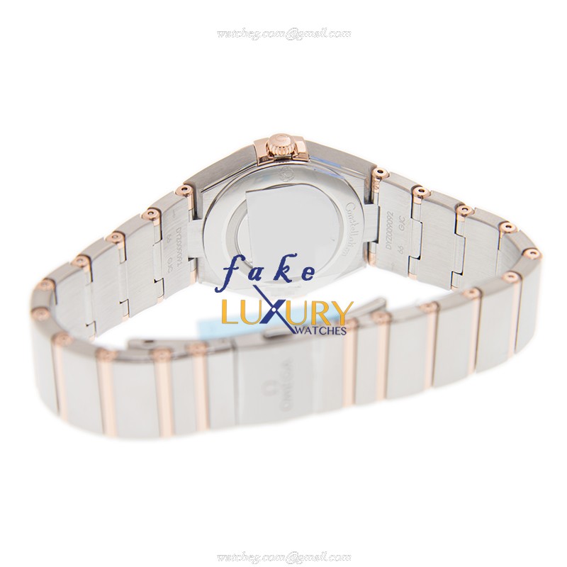 Omega 131.20.28.60.63.001 Constellation Quartz 18kt Rose Gold & Steel Replica Watch, Automatic - Image 4